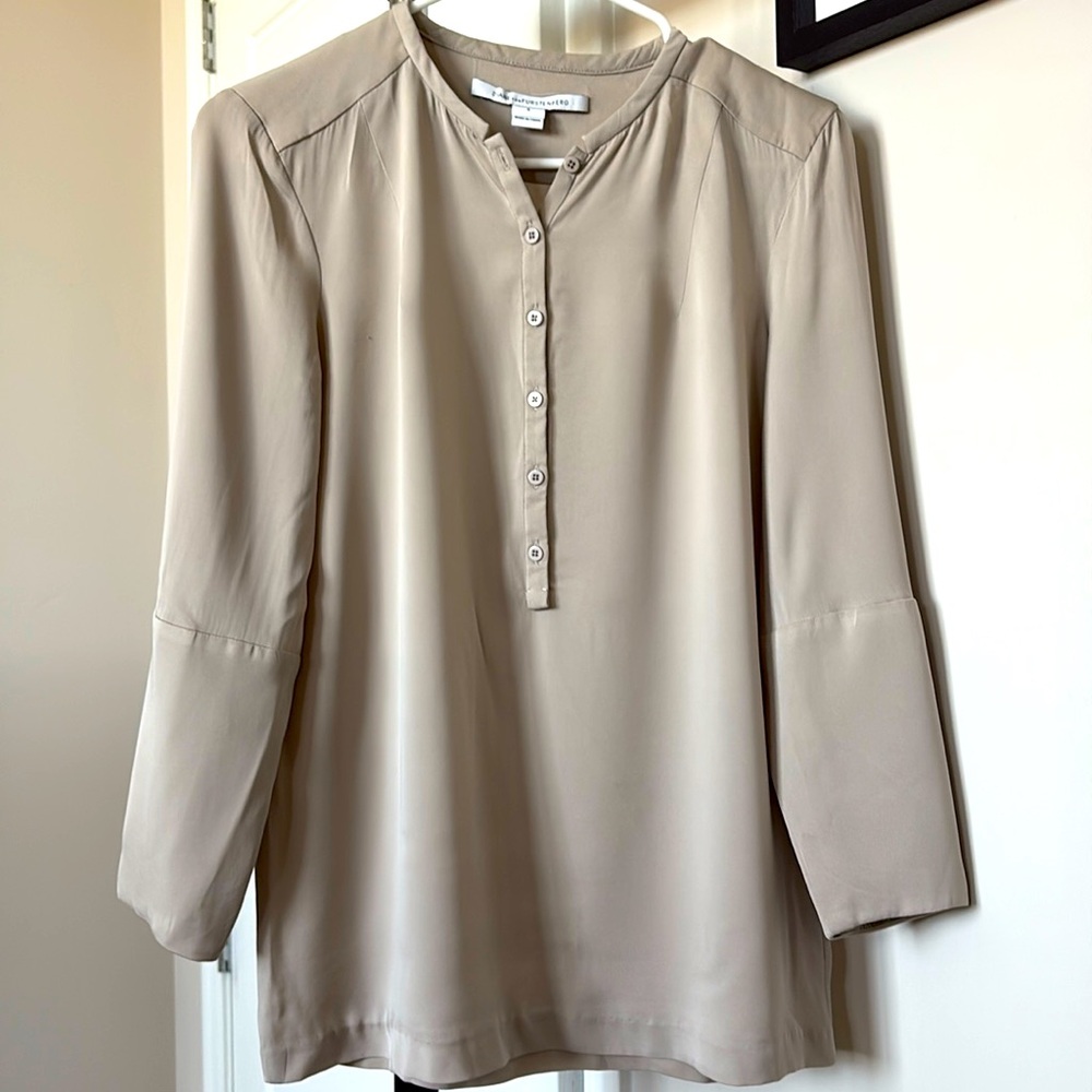 Diane von Furstenberg 3/4 Sleeve Silk Blouse